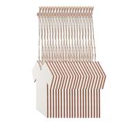 PLAFOPE Blank Tags Hemp Rope Labels Wooden with Twine 20pcs T Shirt Shaped Easy Matching for Marking Items for Clothing Decoration in Clothing Stores and Packaging