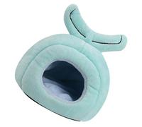 PLAFOPE Blue Whale Shape Hamster Warm Hideout and Plush Nest Bed Made of Soft Lint Material, for Hamsters and Rabbits to Rest and Reduce Stress in Their Cage
