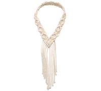 PLAFOPE Bohemian Handmade Macrame Travel Headband for Women Nordic Style Woven Cotton Rope Hair Accessory Lightweight Comfortable Headpiece for Outdoor Casual and Party Wear