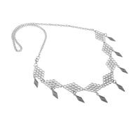 PLAFOPE Boho Festival Head Accessories Gold Necklace for Women Face Chain Headpiece