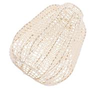 PLAFOPE Boho Woven Cotton Rope Lamp Shade in Beige, Pendant Ceiling Light Cover with Iron Frame, Diffuses Light for Bedrooms and Studies, Sturdy Handmade Home Decor