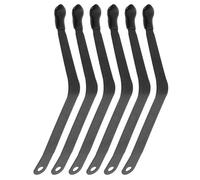 PLAFOPE Book Stand Page Holder Spring Clips 6 Sets and Page Clip Music Stand Black Steel Adjustable for Wooden Reading Racks Cookbooks Music Notes Home Musicians Students