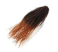 PLAFOPE Brazilian Wave Crochet Hair Extensions Curly Synthetic Braiding Hair for African Festivals Lightweight High-temperature Fiber Afro Water Wave Braids for Long-term Wear