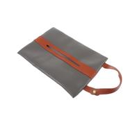 PLAFOPE Car Mounted Hanging Tissue Holder Compact Leather Napkin Dispenser for Vehicle Space-saving Hanging Storage Box with Smooth Tissue Dispensing Practical Car Accessory in Grey