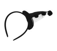 PLAFOPE Cartoon Headband Funny Clown Hairband Cosplay Headpiece Black and White Mardi Gras Accessory Halloween Dress up Accessory