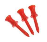 PLAFOPE Castle Carry 50pcs 48mm Plastic Golf Tees Lightweight Orange Easy to Play