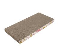 PLAFOPE Cat Scratcher Corrugated Scratching Board Pet Grinding Accompanies Pet Lets off Excess Energy Made of Sturdy Corrugated Paper Includes Teasing Feather Can Be Placed Anywhere