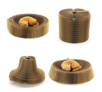 PLAFOPE Cat Scratcher Lounge Bed with Heavy-duty Capacity Providing a Comfortable Place to Scratch and Rest Made of Sturdy Corrugated Paper for House Cats and Small Cats