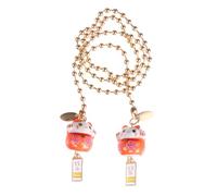 PLAFOPE Ceramic Fortune Cat Car Charm Hanging Ornaments for Rearview Mirror Interior Decor Lucky Maneki Neko Pendant Home and Vehicle