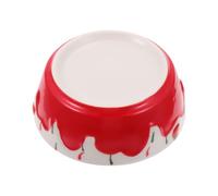 PLAFOPE Ceramic with Sturdy and Stable Base Red Colour Easy to Clean Small Pet Bowl Simple Structure for Hamsters and Chinchillas for Feeding and Watering Small Animals
