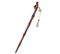 PLAFOPE Chinese Style Chalcedony Tassel Hair Fork Lightweight Wooden Hairpin for Women Retro Hair Chopsticks for Wedding Hanfu Cheongsam
