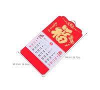 PLAFOPE Chinese Wall Calendar Year Horse Sturdy Paper Lunar Planner with Holiday Highlights Artistic Illustrations Spring Festival Decoration Collectible