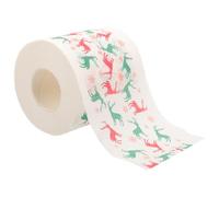 PLAFOPE Christmas Deer Tissue Paper Roll Festive Season Decorations Xmas Printed Toilet Paper for Party Celebrations