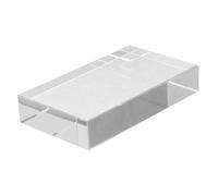 PLAFOPE Clear Rectangular Glass Optical Prism for Physics Teaching and Science Experiments Portable Sun Catcher Glass Prism for Spectral Analysis and Educational Use Decorative Craft Light