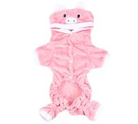 PLAFOPE Coat Outfit Fleece Coral Puppy Warm Adorable Dog Clothes Winter Easy to Put on Keep Warm Costume for and Pet Party Dogs Puppies