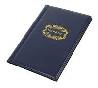 PLAFOPE Commemorative Coin Collection Album 120 Pu Leather Pockets, Blue Coin Storage Book for Collectors, Stamp and Token Organizer Suitable for Display and Travel