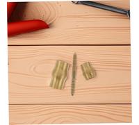 PLAFOPE Copper Elderly Walking Stick Joint Set with Anti-Slip Ferrules Cane Hardware Kit for Seniors DIY Cane Assembly and Repair Accessories