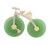 PLAFOPE Creative Chinese Style Alloy Bicycle Brooch Pin Lightweight Portable Clothes Jewelry for Men and Women Suitable for Daily Wear Backpacks and Sweaters