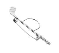 PLAFOPE Creative Golf Club Brooch Pin Adorned with Dazzling Zirconia Stones Made of Copper with Convenient Pin Design Suitable for Backpack Decoration and Pairing with Suits in Elegant