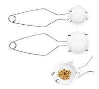 PLAFOPE Crucibles Kit with Steel Tongs High Temperature Resistant Melting Bowls for Jewelry Casting and Metal Melting Pot with Pouring Spouts Suitable for Beginners and Professionals