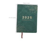 PLAFOPE Daily Planner Notebook Green Stylish Household Planner Book Appointment Scheduler Yearly Organizer for Work and Personal Use Professional Efficiency Booster