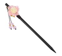 PLAFOPE Delicate Ancient Customs Headdress Jade Four-leaf Flower Design Elegant Hair Decoration for Traditional Cosplay for Festivals and Special Occasions