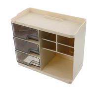 PLAFOPE Desktop Makeup Organizer Dustproof Cosmetic Storage Box for Vanity Organiser Makeup Storage Drawers Lipstick Organiser Bathroom Organizers Countertop Drawers