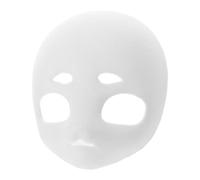 PLAFOPE DIY Fursuit Head Base Mask Unpainted White Animal Face for Halloween Masquerade Party Cosplay Lightweight Portable Blank Canvas Easy to Paint and Modify for Creative Costume