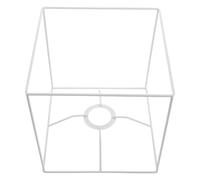 PLAFOPE DIY Lamp Shade Frame with Metal Wire Cage and Iron Construction, Easy Assembly and Versatile Compatibility, Rustic and Elegant Look for Interior Setting and Bedrooms, E27 Modular