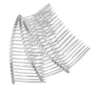 PLAFOPE Diy Metal Hair Clip Combs Set 7.8cm 20 Teeth Plain Hair Combs for Ladies