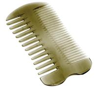 PLAFOPE Double-sided Ox Horn Comb Hair Care Massage Comb Wide and Fine Teeth Natural Hair Scalp Detangler and Scalp Stimulation