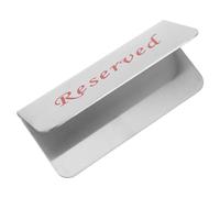PLAFOPE Double Sided Stainless Steel Sleek Modern Design Reserved Table Sign for Efficient Seating and Resistance to Wear and Tear for Weddings, Restaurants, and Business Use