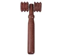 PLAFOPE Double-Wheel Roller Massager Wooden Hand Held Wood Massage Tool Two-Wheel Muscle Roller for Relaxing Muscles and Releasing Tension Back Leg Fitness Use