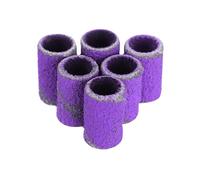PLAFOPE Drill Cuticle and Bands Purple Sanding Accessories 100pcs Nail Cleaning with Sandpaper Material for Trimming Suitable for Manicure and Pedicure Tools
