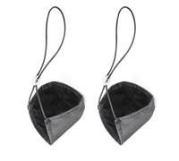 PLAFOPE Driving Shoe Heel Protector Unisex Black Cover Elastic String, Polyester and Plastic Material, Prevents Slipping and Provides Comprehensive Heel Protection for Long Distance