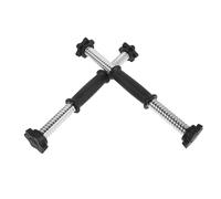 PLAFOPE Dumbbell Connecting Rods 2PCS with Adjustable Handles Secure Spinlock Collars Steel Construction for Fitness Training