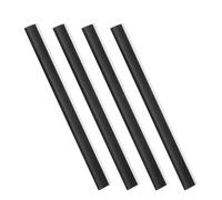 PLAFOPE Dustpan Lip Replacement Strips Sturdy Material 4pcs in Black Prevents Garbage Spilling and Facilitates Debris Gathering , Dustpan Accessories for Home Cleaning