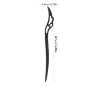 PLAFOPE Ebony Wood Hair Sticks for Long Hair Modern Chinese Style Vintage Hairpins for Women for Updos Functional and Stylish for Daily Wear and Special Occasions