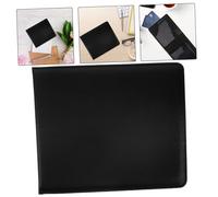 PLAFOPE Empty Disabled Certificate Sleeve Black Soft Leather Id Card Protective Cover for Disabled Badge Holder Bank Card Protector with Lining for Office Security Teachers Students and