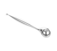 PLAFOPE Eye Massage Roller Metal Mini Size Silver Anti-wrinkle Massage Roller for Eyes Reduces Crow's Feet Portable Design for Travel Use