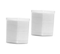 PLAFOPE Eyelash Glue Cleaning Cotton Pads Nail Art Cleaning Wipes 2 Boxes 200 Pieces Each Makeup Remover for Salon and Personal Use