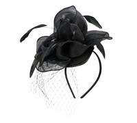PLAFOPE Fascinator Hat Flower Fascinator Headband Fashion Mesh Silk Cloth with Good Decorative Effect and Easy to Put for Female Friends and Photography Role Playing Tea Party Headdress