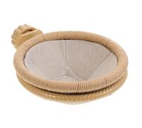 PLAFOPE Felt Bird Nest Hanging Felt Parrot Breeding Nest with Perch for Parrots and Birds Outdoor with Hemp Rope and Plastic Stand Shelter from Rain and Snow for Year Use