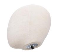 PLAFOPE Female Mannequin Head Display Stand for Hats and Wigs Natural Skin Tone Bald Wig Head with Stable Base for Salon Store Home Jewelry and Clothing Presentation
