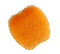 PLAFOPE Foot Massager Cushion and Silicone Foot Exfoliator Pads Orange Shower Scrubber Mat for Callus Removal and Care Non-Slip Massage Mat Suitable for Home and Spa Use