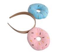 PLAFOPE Funny Donut Headband for Adults, Small Candy-Colored Party Hairband, Creative Wacky Hair Accessory for Carnival, Festival, and Daily Styling