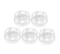 PLAFOPE Gas Stove Knob Covers 5pcs Plastic Child-Proof Stove Knob Guards White Helping Prevent Accidents in Home Decoration for Babies and Persons with Reduced Mobility