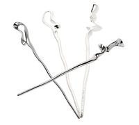 PLAFOPE Geometric Alloy Hairpin 4pcs Vintage Style Hair Sticks Hair Chopsticks for Women Chinese Hanfu Set