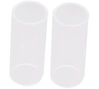PLAFOPE Glass Guitar Slides Bottleneck with Bright Sound and Excellent Intonation for Guitar 2pcs Size 5.1x2.2x2.2cm