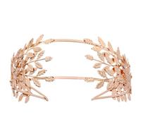 PLAFOPE Golden Baroque Leaf Headband Metal Alloy Headdress for Brides and Friends, Creative Bridal Wedding Hair Accessory Suitable for Wedding and Carnival